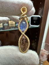 Load image into Gallery viewer, Tanzanite &amp; Ametrine wrapped in 14/20 Gold Fill Wire
