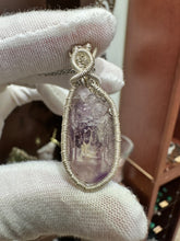 Load image into Gallery viewer, Brandberg Amethyst Scepter wrapped in 935 Agentium Silver Wire
