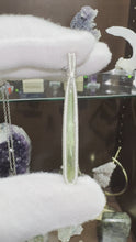Load and play video in Gallery viewer, Green Tourmaline wrapped in 935 Agentium Silver Wire
