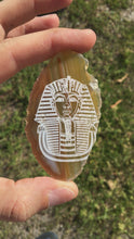 Load and play video in Gallery viewer, Tutankhamun Laser Engraved Agate
