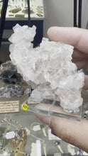Load and play video in Gallery viewer, Clear Step Fluorite with Calcite Huanggang Mine
