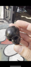 Load image into Gallery viewer, Gold Sheen Obsidian Hand Carved 2 inch Crystal Skull
