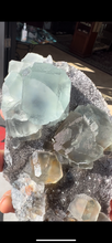 Load image into Gallery viewer, Green Fluorite with Druzy Quartz
