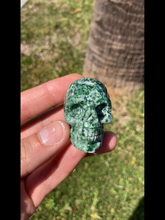 Load image into Gallery viewer, Tree Agate Hand Carved 2 inch Crystal Skull
